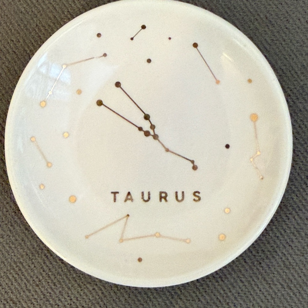 Taurus Zodiac Ring Jewelry holder, great gift for Taurus (May) birthdays